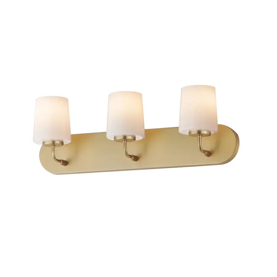 Durham Three Light Bath Vanity in Natural Aged Brass - Image 1