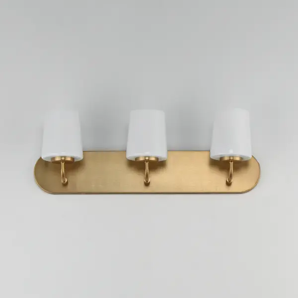 Durham Three Light Bath Vanity in Natural Aged Brass - Image 2