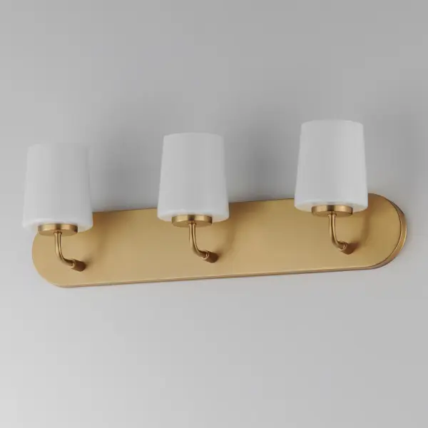 Durham Three Light Bath Vanity in Natural Aged Brass - Image 4