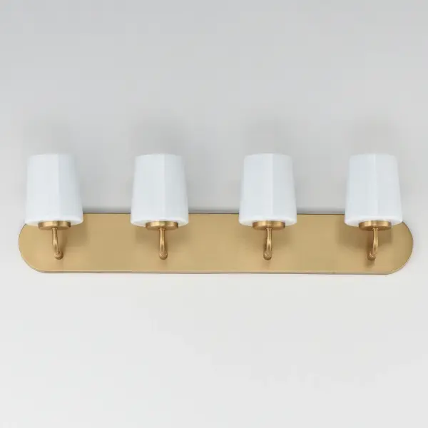 Durham Four Light Bath Vanity in Natural Aged Brass - Image 2