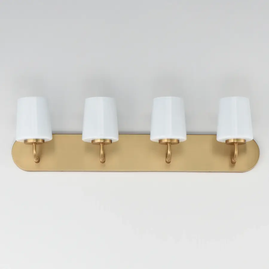 Durham Four Light Bath Vanity in Natural Aged Brass - Image 2