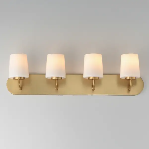 Durham Four Light Bath Vanity in Natural Aged Brass - Image 3