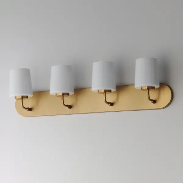 Durham Four Light Bath Vanity in Natural Aged Brass - Image 4