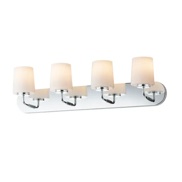 Durham 4-Light Bath Vanity in Polished Chrome - Image 1