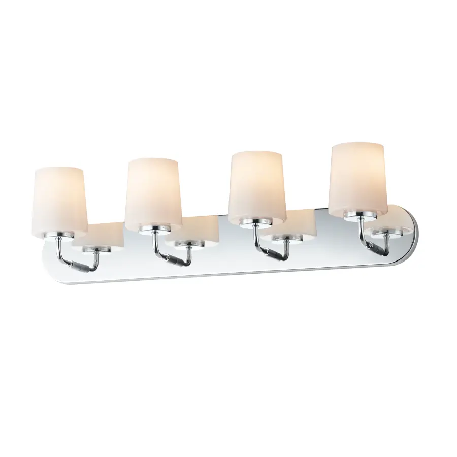 Durham 4-Light Bath Vanity in Polished Chrome - Image 1