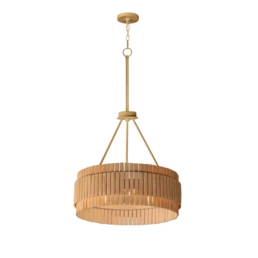 Satori 3-Light Chandelier in Natural Aged Brass