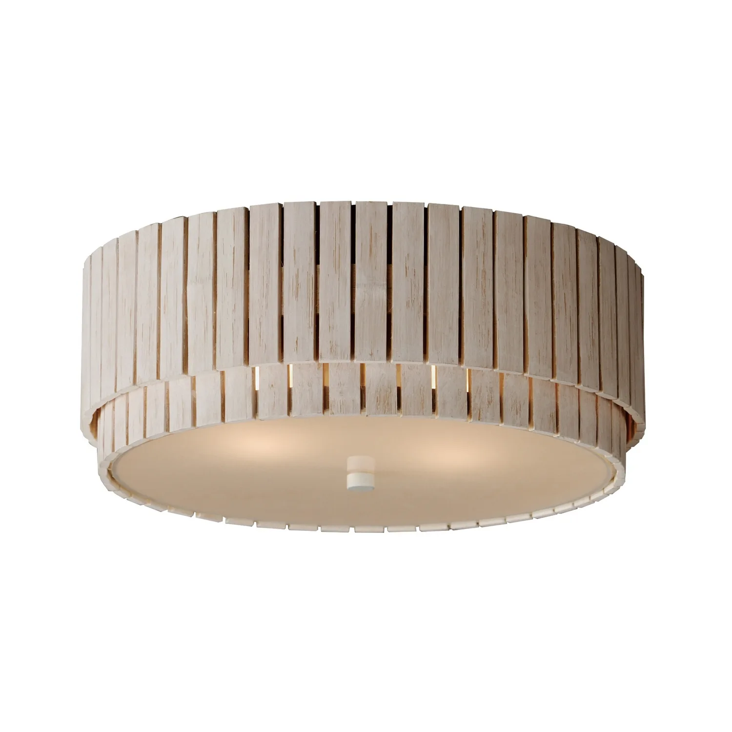 Satori Two Light Flush Mount in Ecru