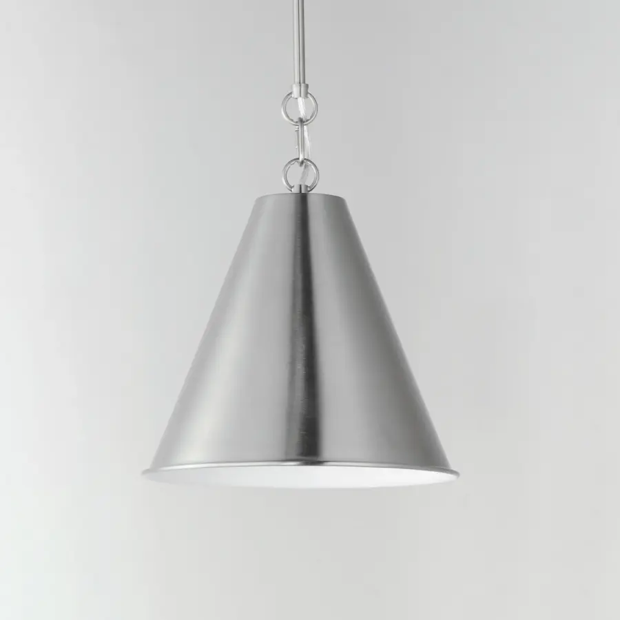 Veritas One Light Pendant in Satin Nickel - Image 2