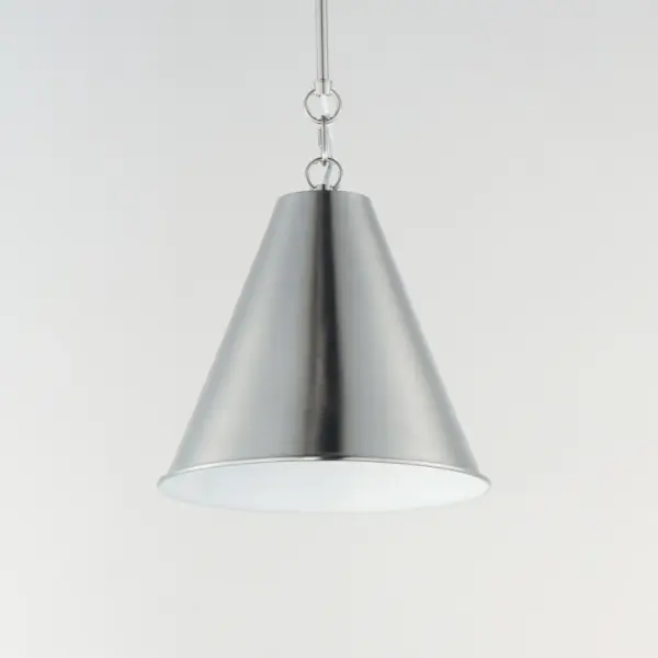 Veritas One Light Pendant in Satin Nickel - Image 3