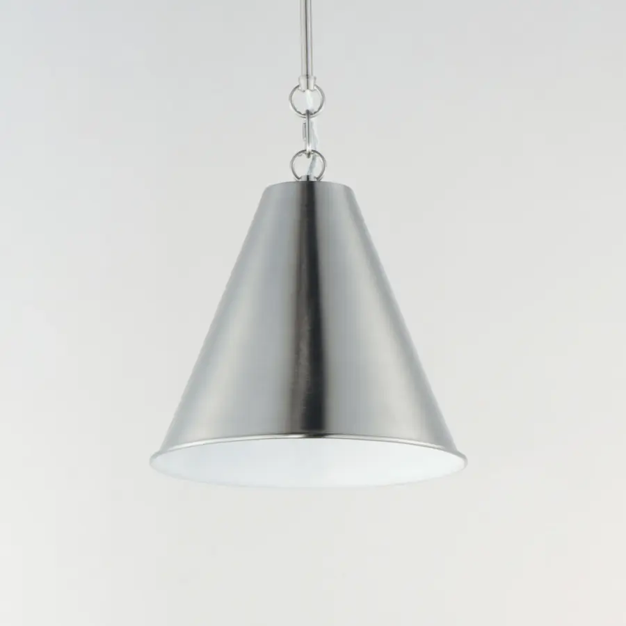 Veritas One Light Pendant in Satin Nickel - Image 3