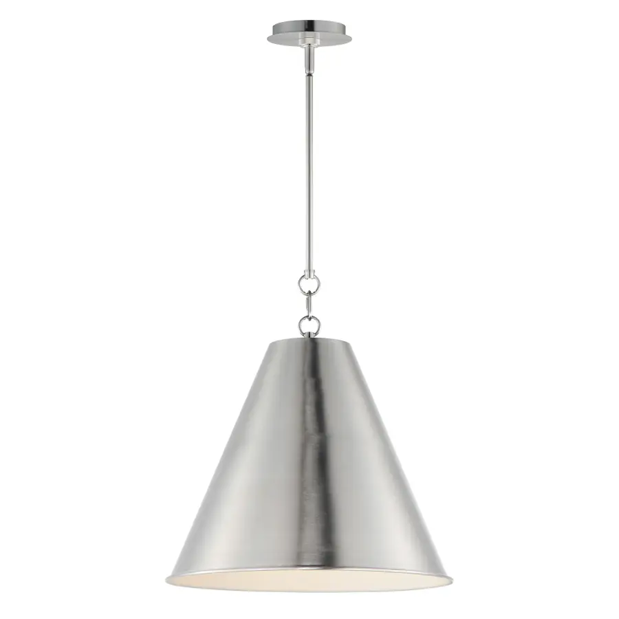 Veritas One Light Pendant in Satin Nickel - Image 1