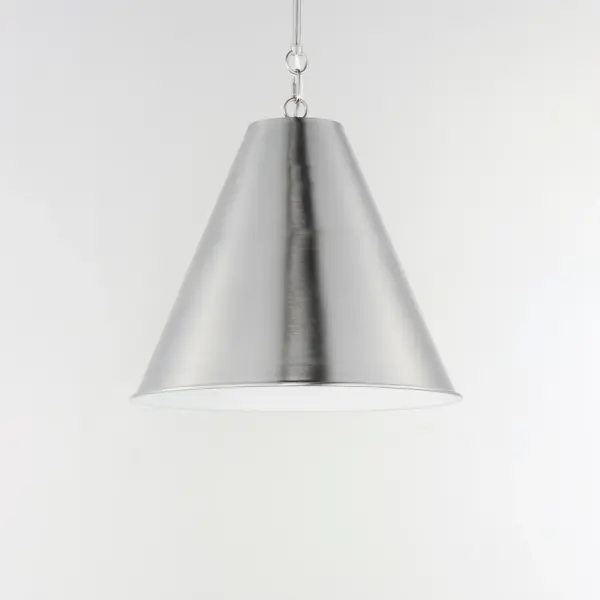 Veritas One Light Pendant in Satin Nickel - Image 3