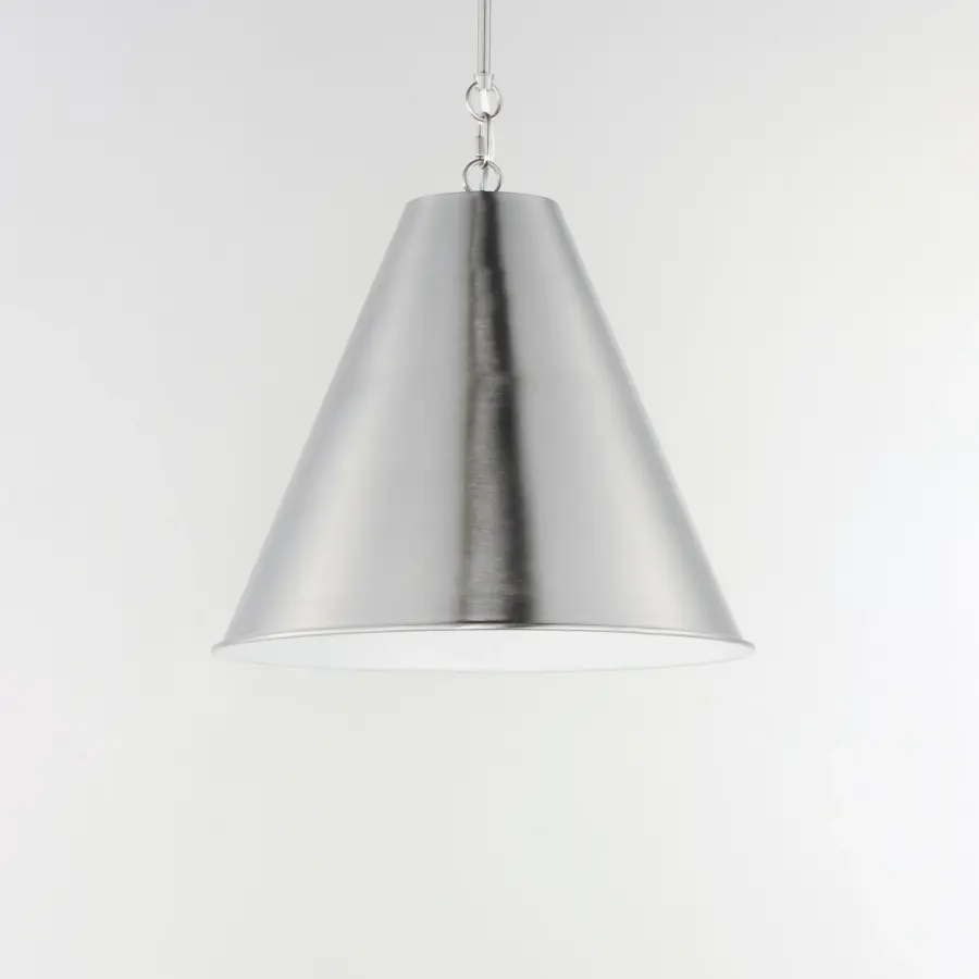 Veritas One Light Pendant in Satin Nickel - Image 3