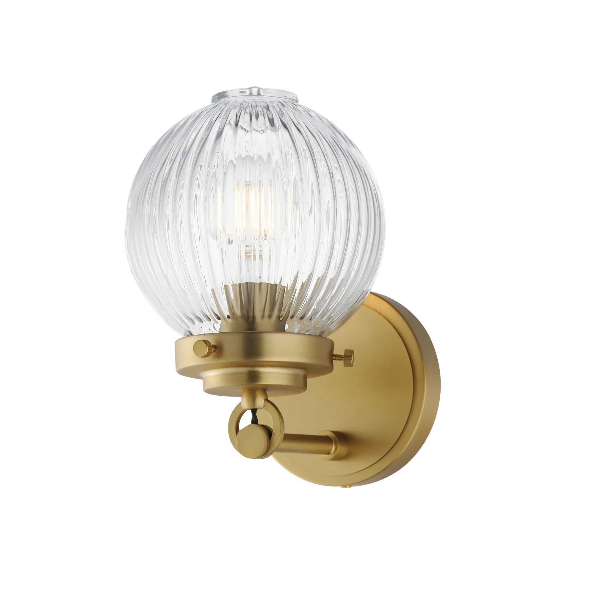 Kasbah One Light Wall Sconce in Satin Brass