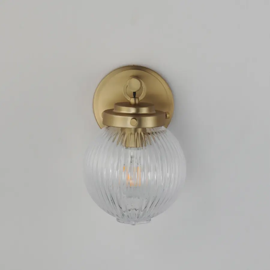 Kasbah One Light Wall Sconce in Satin Brass - Image 2