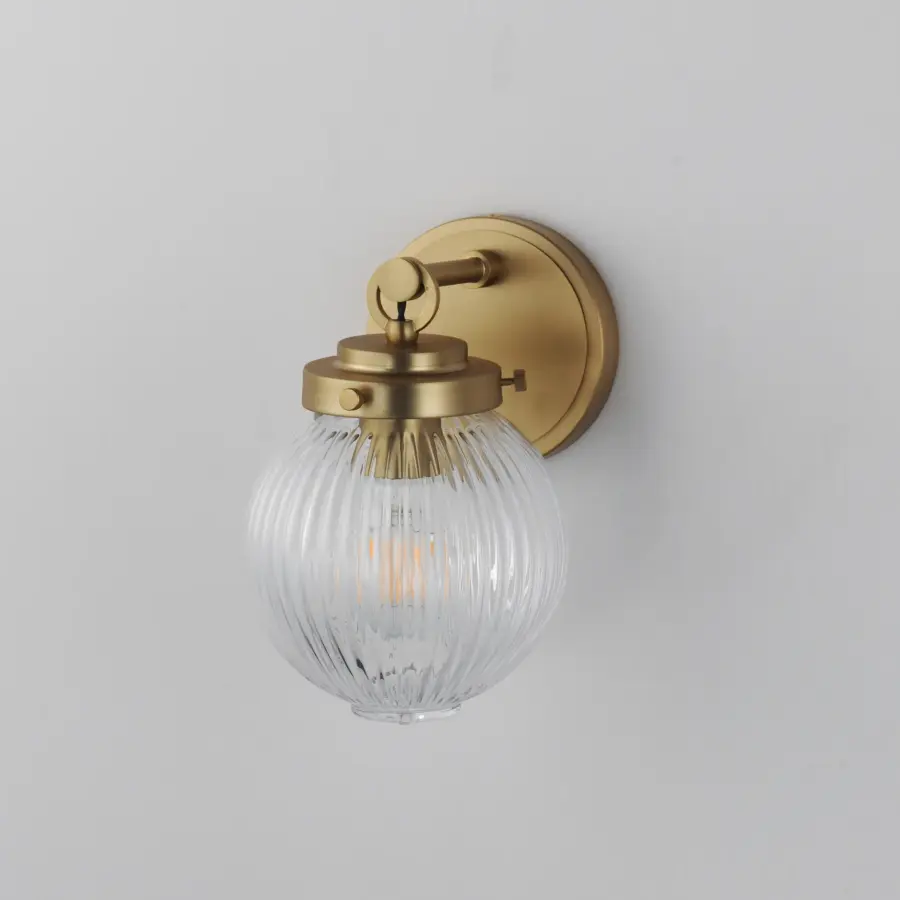 Kasbah One Light Wall Sconce in Satin Brass - Image 4