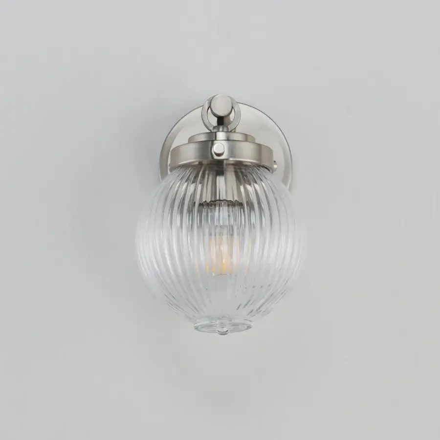 Kasbah One Light Wall Sconce in Satin Nickel - Image 2