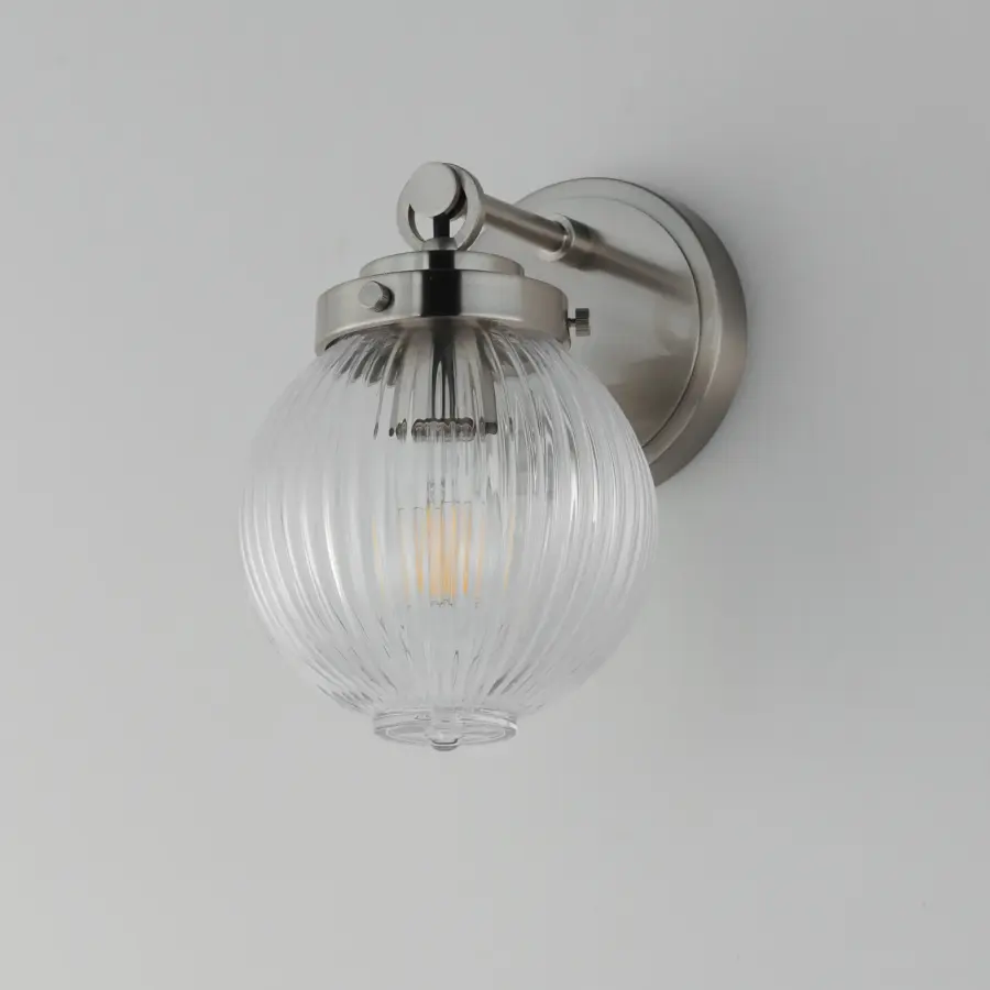 Kasbah One Light Wall Sconce in Satin Nickel - Image 4