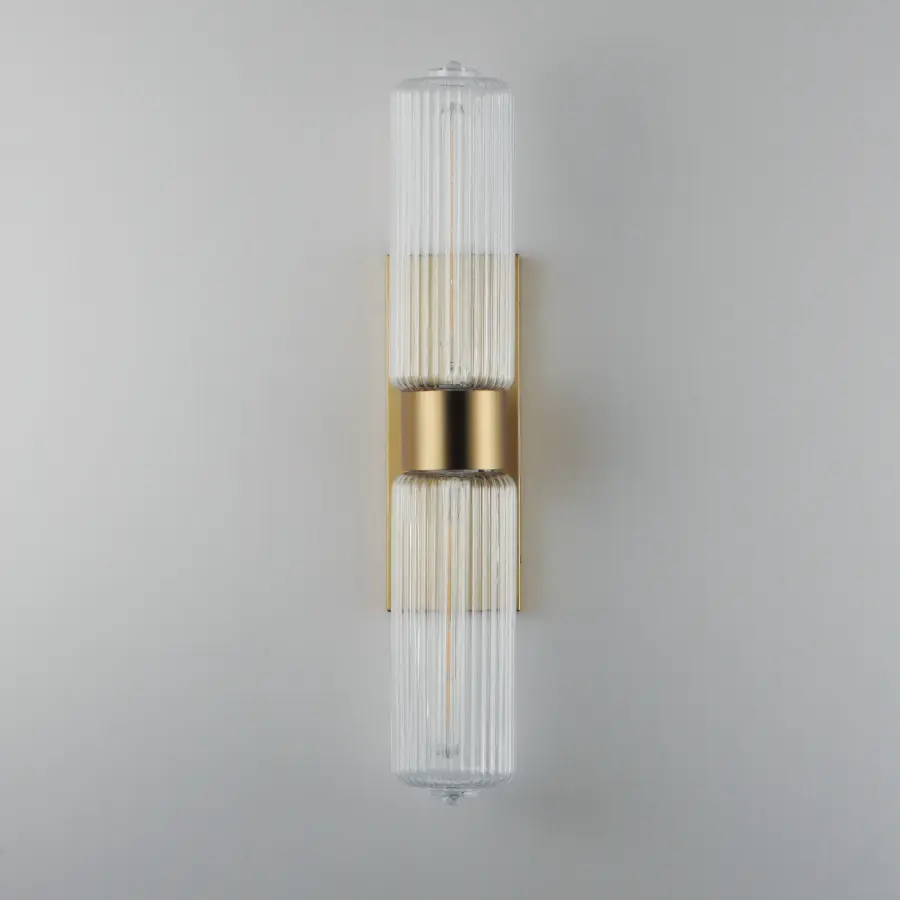 Kasbah Two Light Wall Sconce in Satin Brass - Image 2