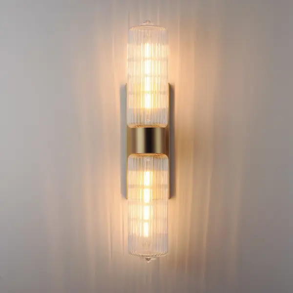 Kasbah Two Light Wall Sconce in Satin Brass - Image 3