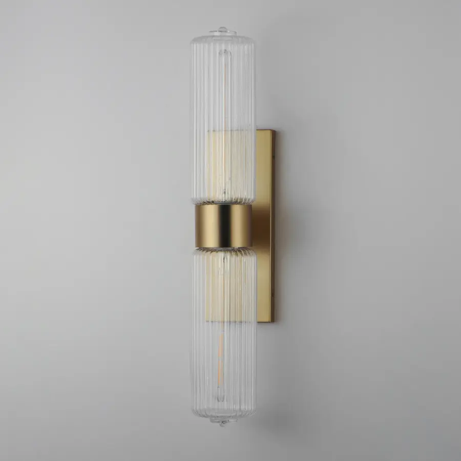 Kasbah Two Light Wall Sconce in Satin Brass - Image 4