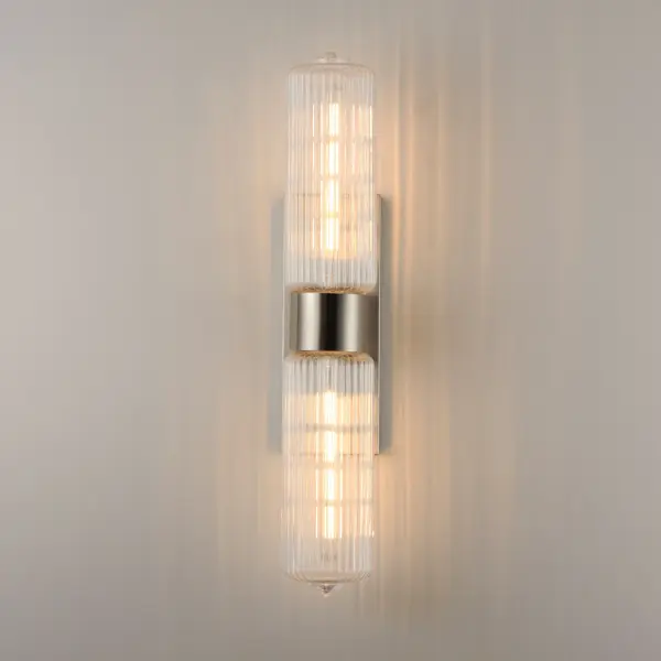 Kasbah Two Light Wall Sconce in Satin Nickel - Image 3