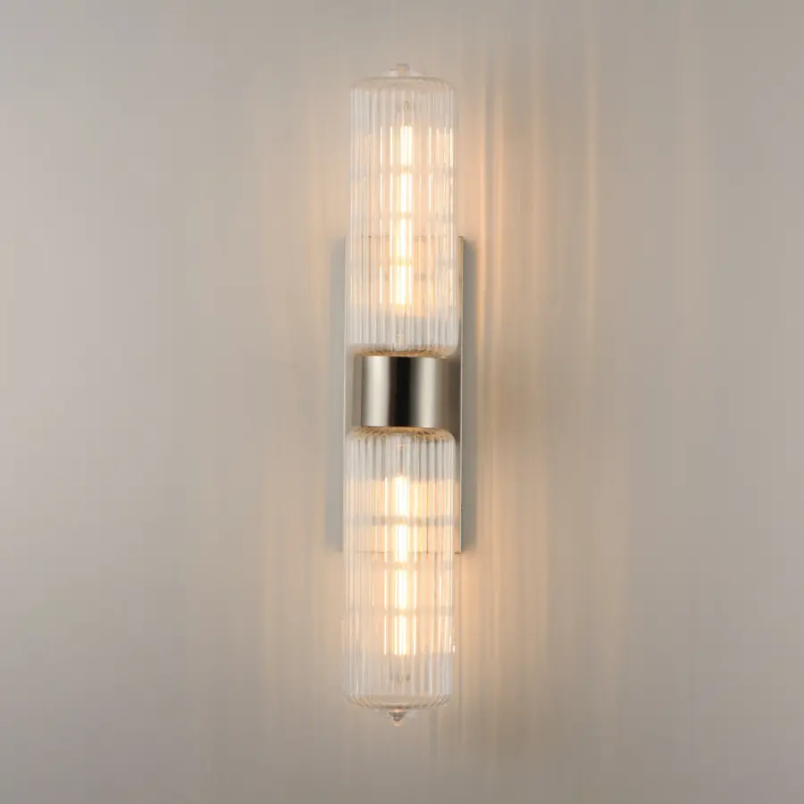 Kasbah Two Light Wall Sconce in Satin Nickel - Image 3