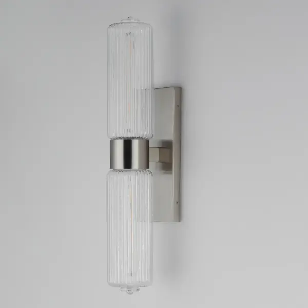 Kasbah Two Light Wall Sconce in Satin Nickel - Image 4
