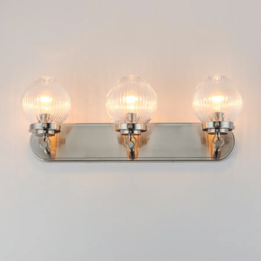 Kasbah Three Light Bath Vanity in Satin Nickel - Image 3