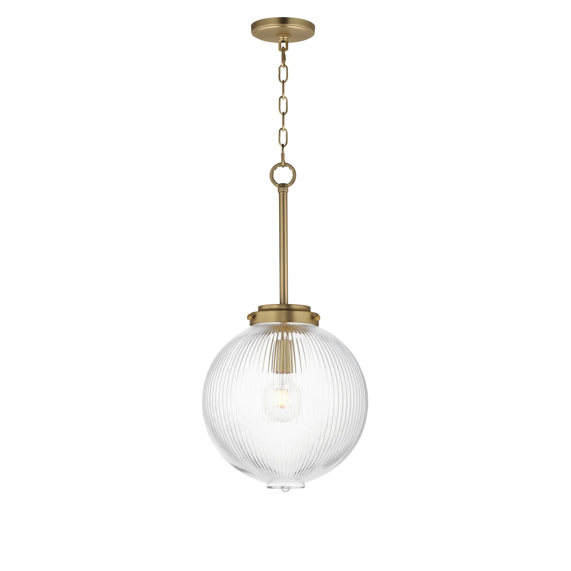 Kasbah One Light Pendant in Satin Brass