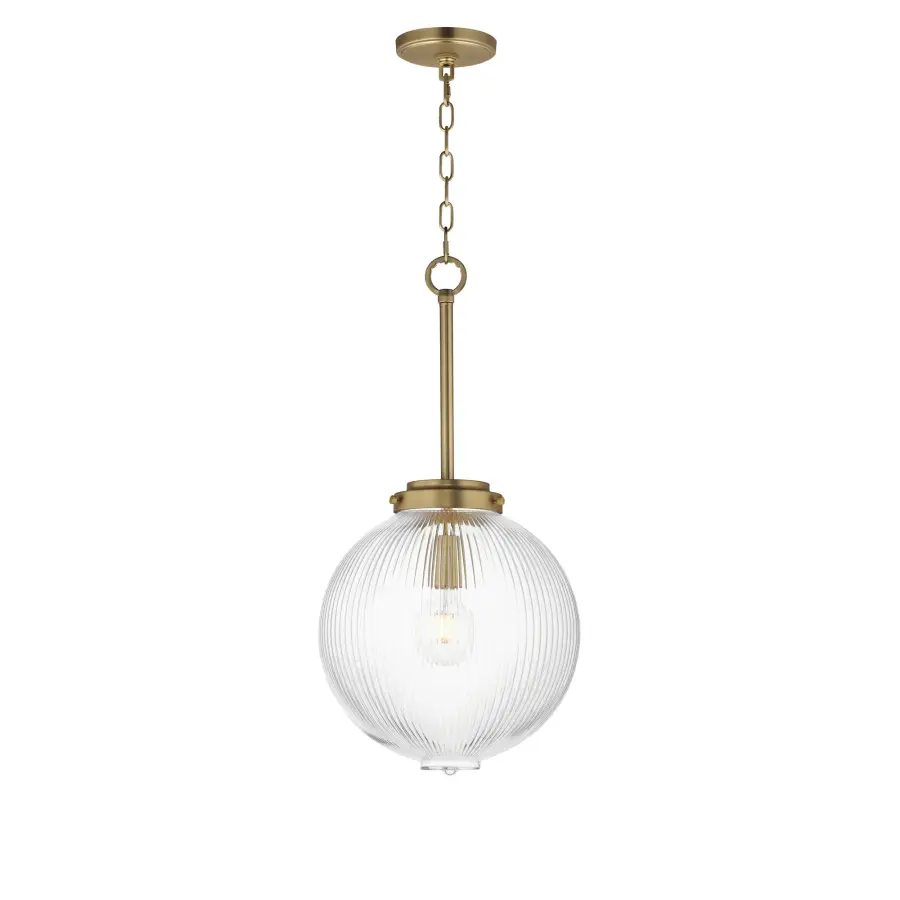 Kasbah One Light Pendant in Satin Brass - Image 1