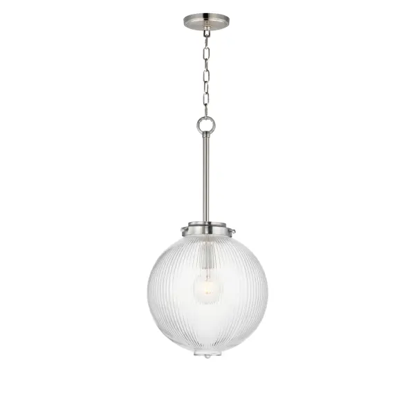 Kasbah One Light Pendant in Satin Nickel - Image 1