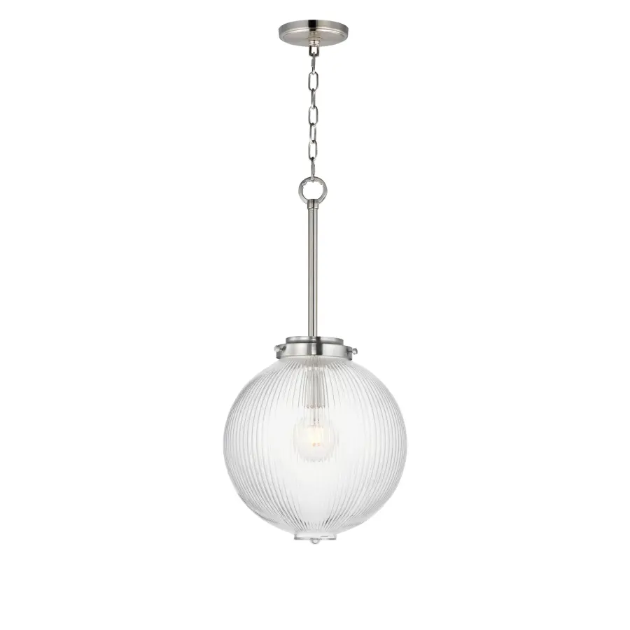 Kasbah One Light Pendant in Satin Nickel - Image 1