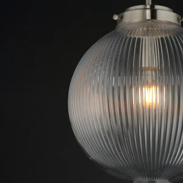 Kasbah One Light Pendant in Satin Nickel - Image 4