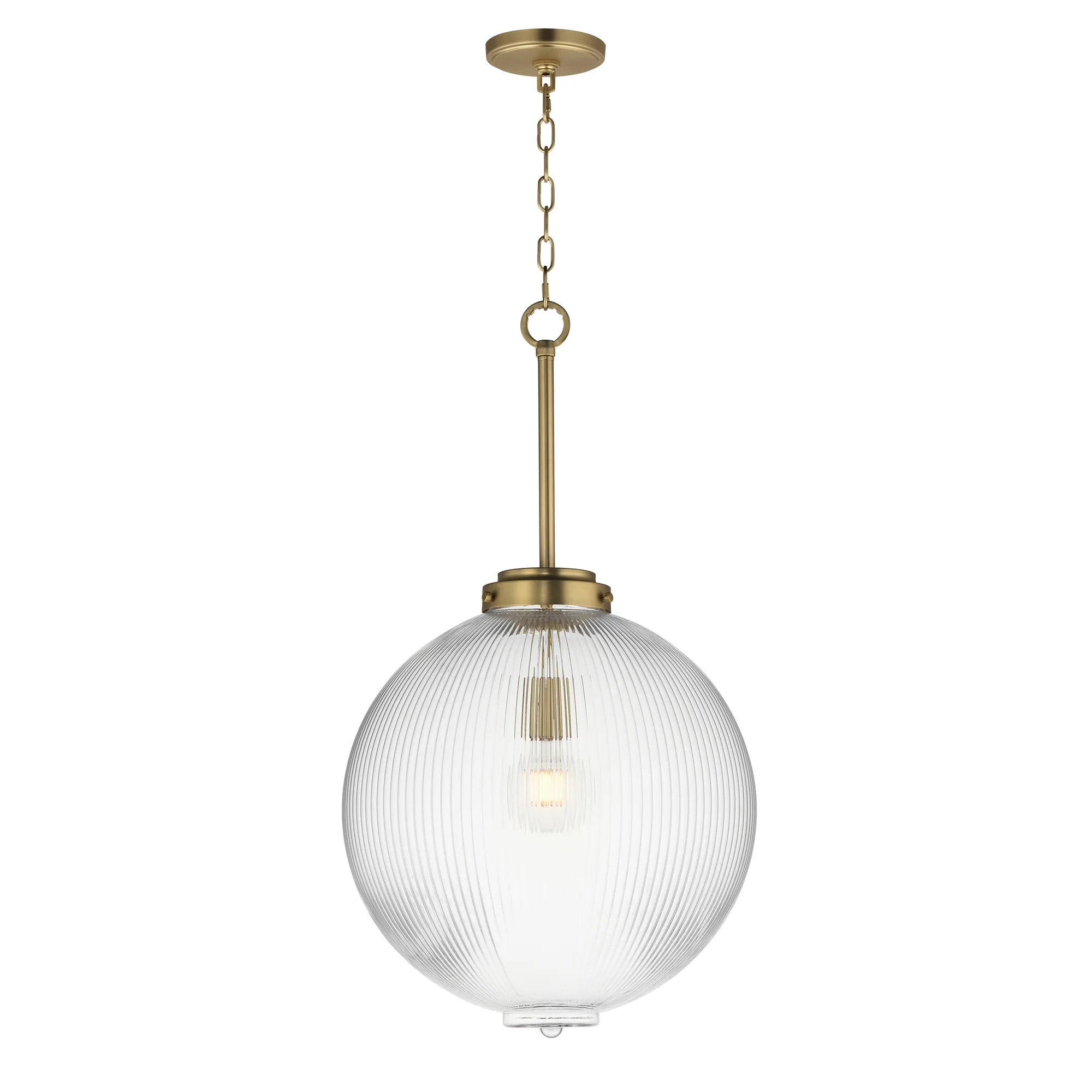 Kasbah One Light Pendant in Satin Brass
