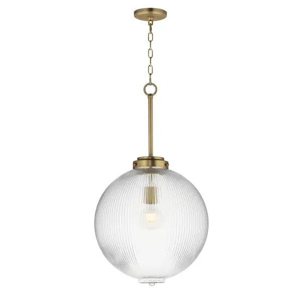 Kasbah One Light Pendant in Satin Brass - Image 1