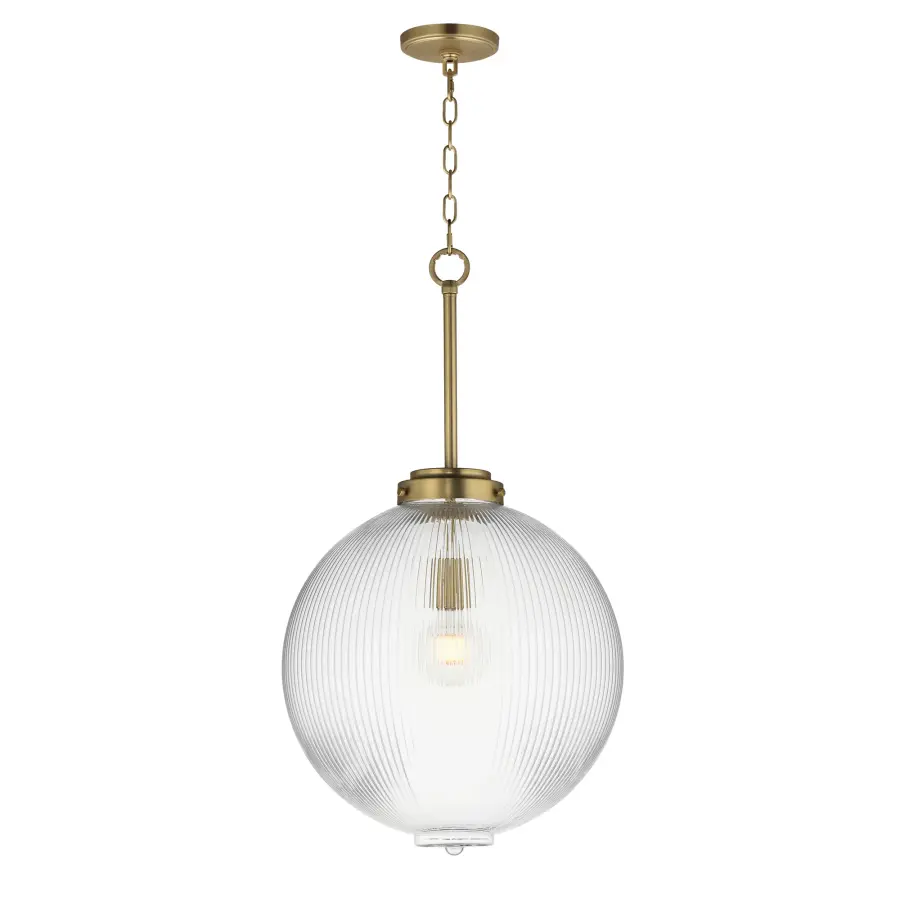 Kasbah One Light Pendant in Satin Brass - Image 1