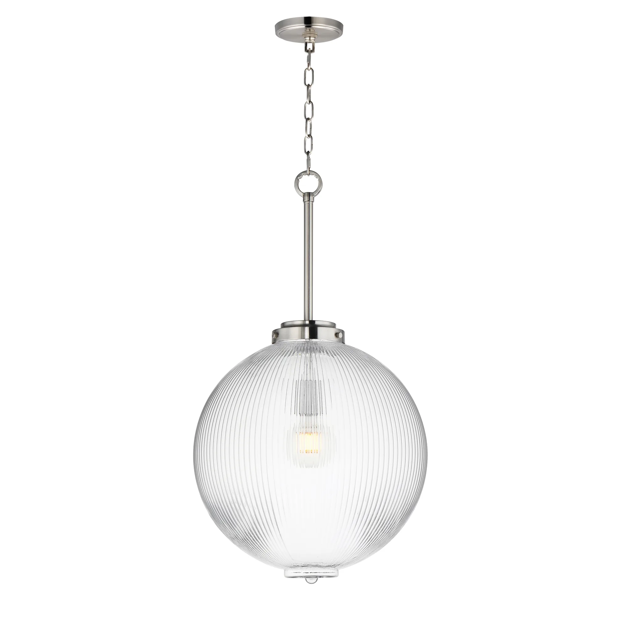 Kasbah One Light Pendant in Satin Nickel