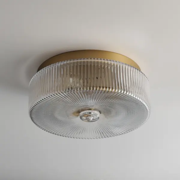Kasbah Four Light Flush Mount in Satin Brass - Image 4