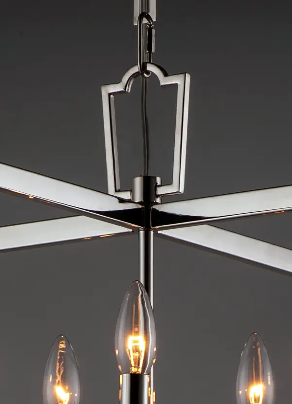 Lucent Five Light Chandelier in Polished Nickel - Image 3