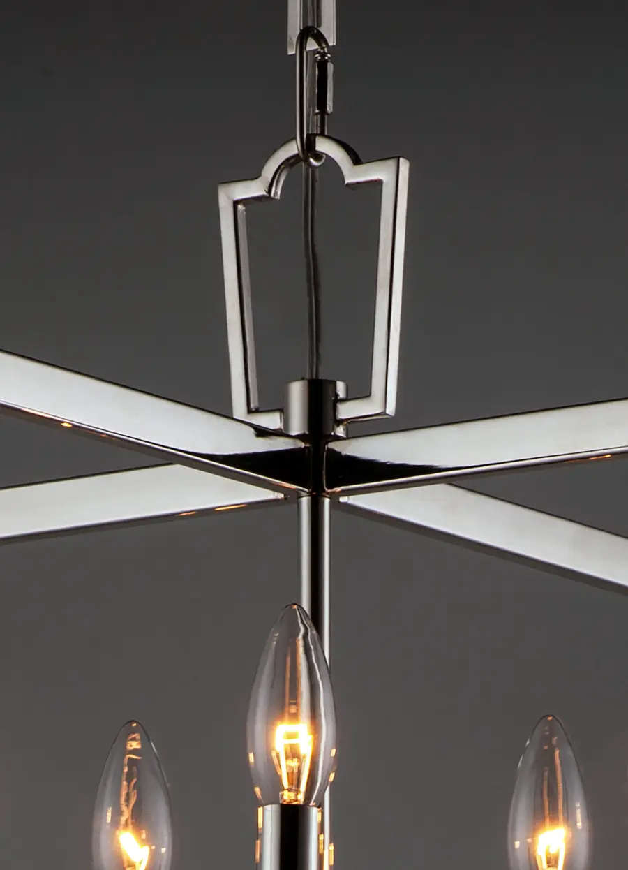 Lucent Five Light Chandelier in Polished Nickel - Image 3
