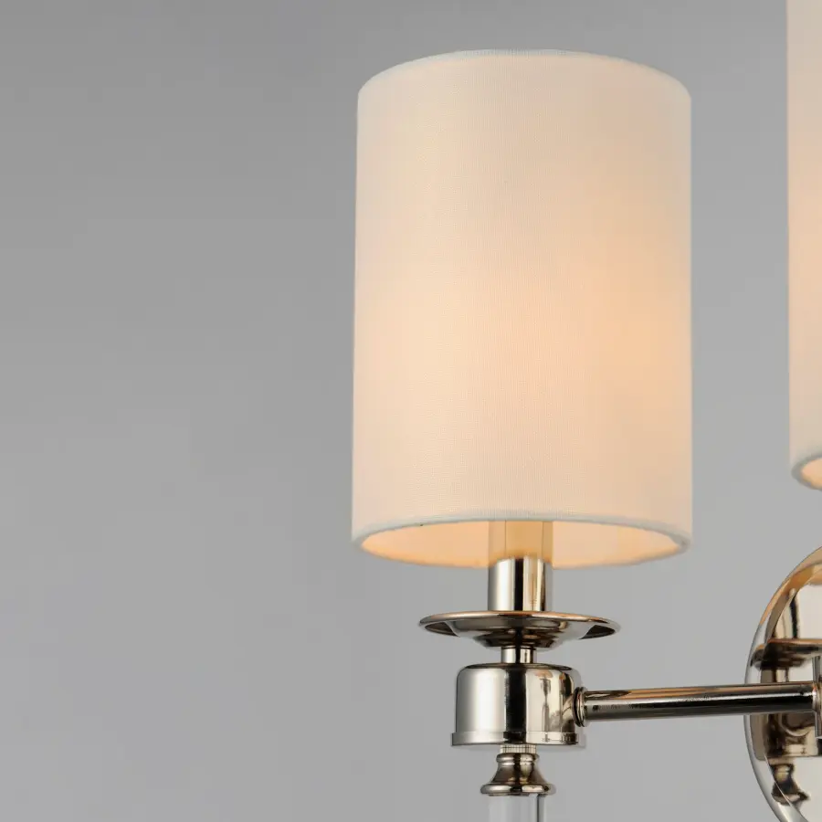 Lucent Two Light Wall Sconce in Polished Nickel - Image 3