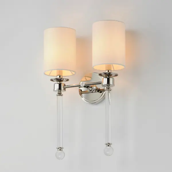 Lucent Two Light Wall Sconce in Polished Nickel - Image 4