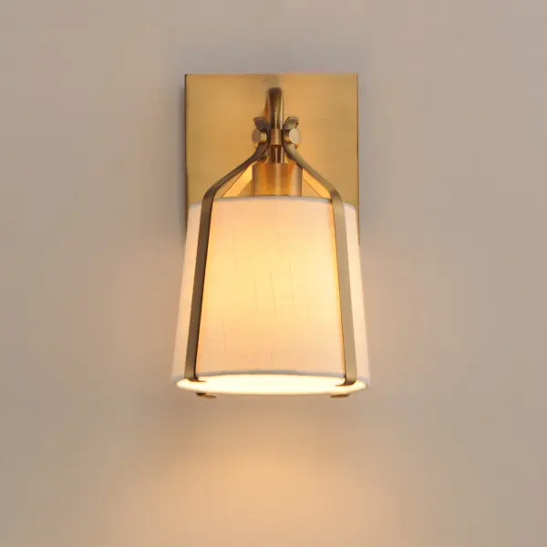 Bandera One Light Wall Sconce in Natural Aged Brass - Image 3