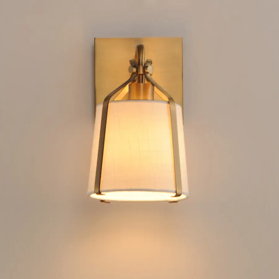 Bandera One Light Wall Sconce in Natural Aged Brass - Image 3
