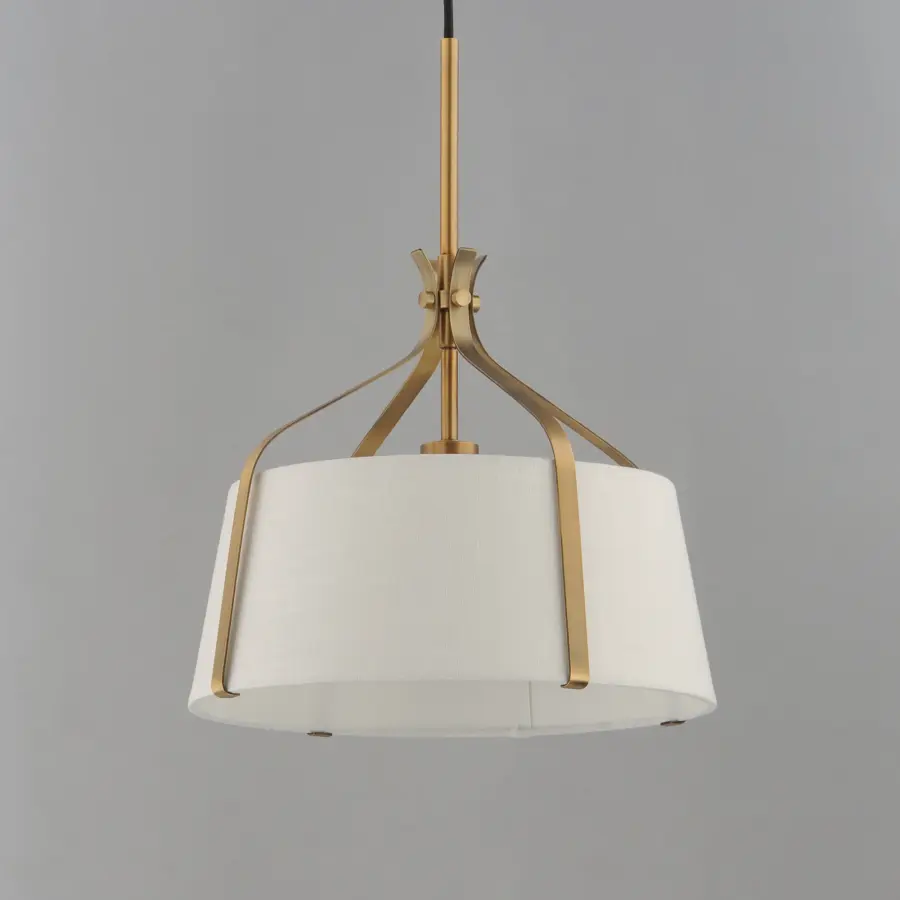 Bandera One Light Pendant in Natural Aged Brass - Image 2