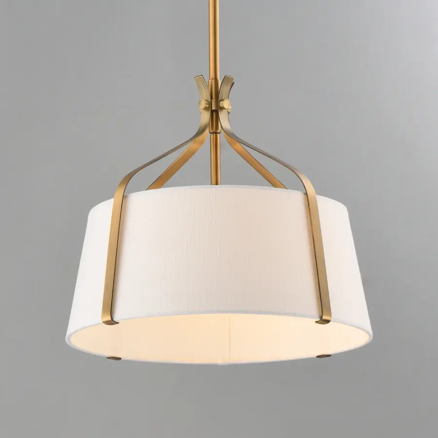 Bandera One Light Pendant in Natural Aged Brass - Image 3