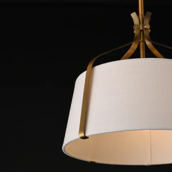 Bandera One Light Pendant in Natural Aged Brass - Image 4