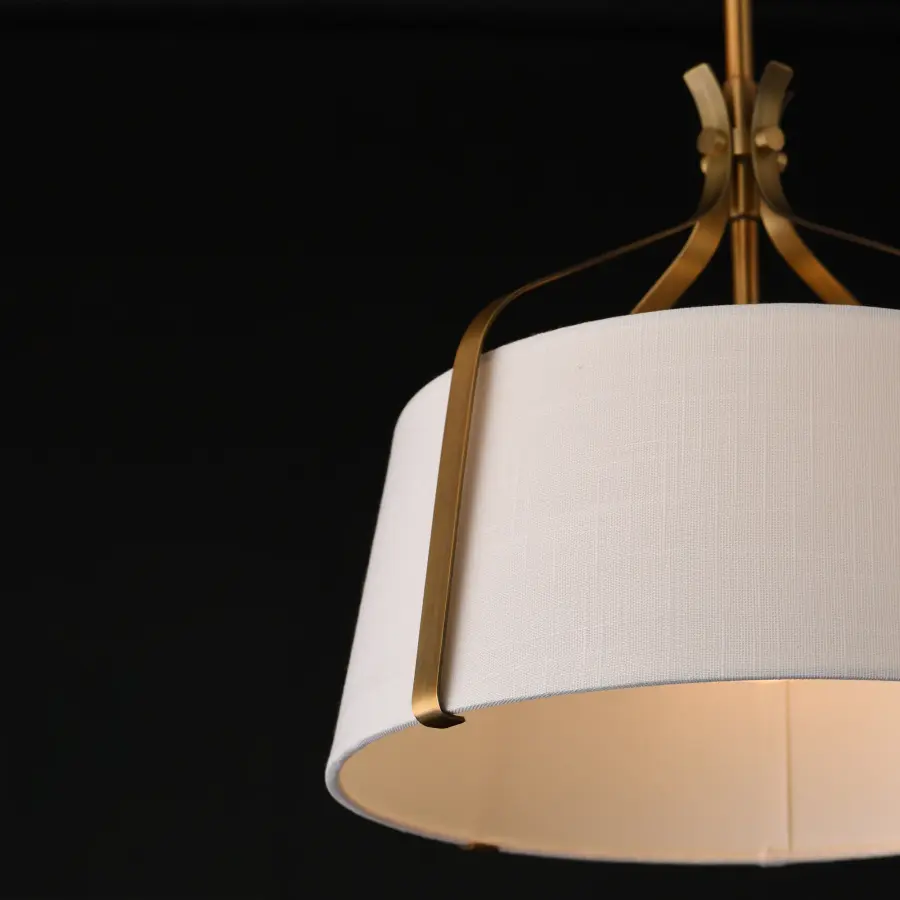 Bandera One Light Pendant in Natural Aged Brass - Image 4