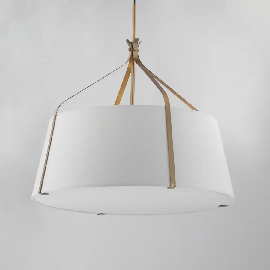 Bandera Four Light Pendant in Natural Aged Brass - Image 2